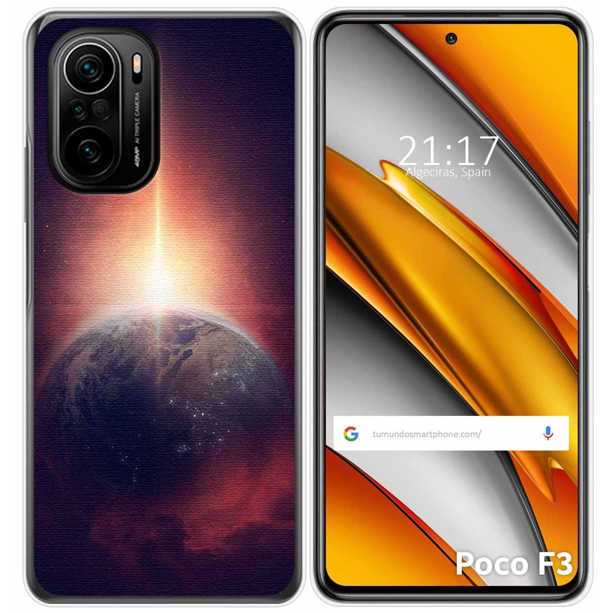 Funda Gel Tpu para Xiaomi POCO F3 5G / Mi 11i 5G diseño Tierra Dibujos