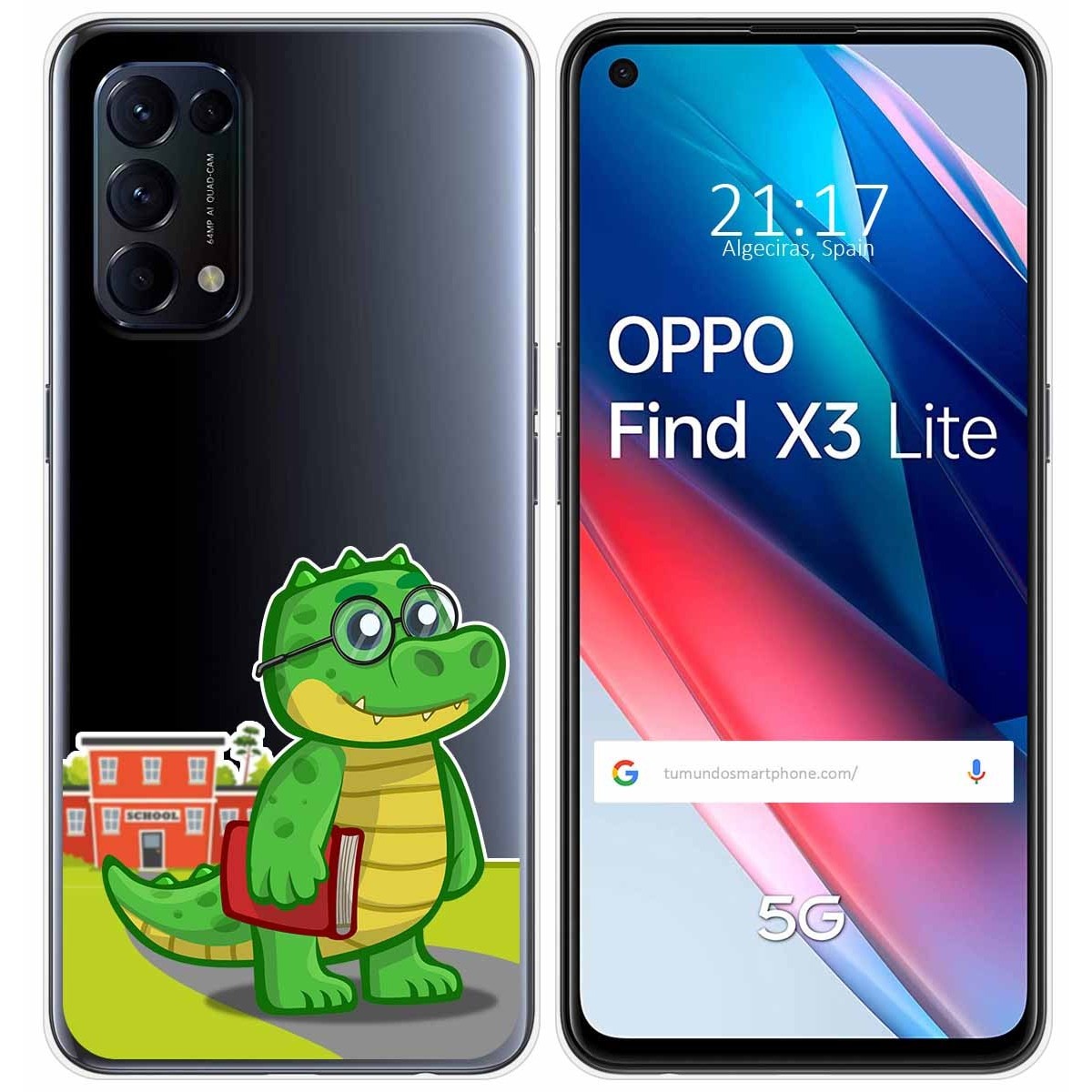 Funda Gel Transparente para Oppo Find X3 Lite 5G diseño Coco Dibujos