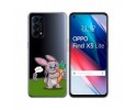 Funda Gel Transparente para Oppo Find X3 Lite 5G diseño Conejo Dibujos
