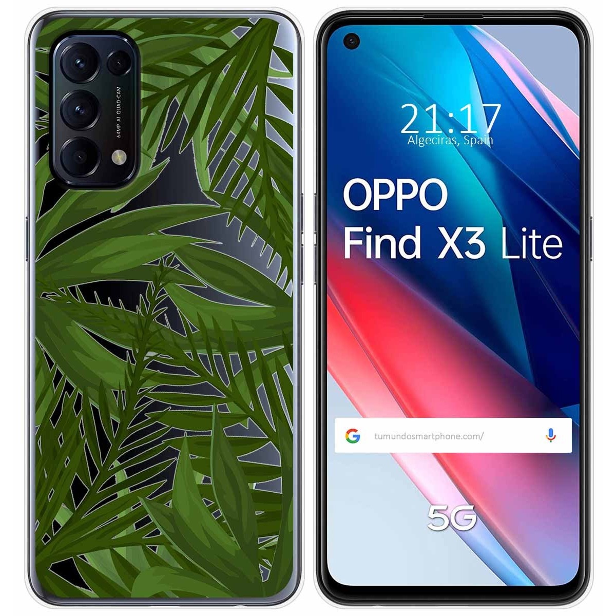 Funda Gel Transparente para Oppo Find X3 Lite 5G diseño Jungla Dibujos