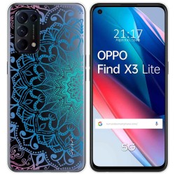 Funda Gel Transparente para Oppo Find X3 Lite 5G diseño Mandala Dibujos