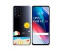Funda Gel Transparente para Oppo Find X3 Lite 5G diseño Playa Dibujos