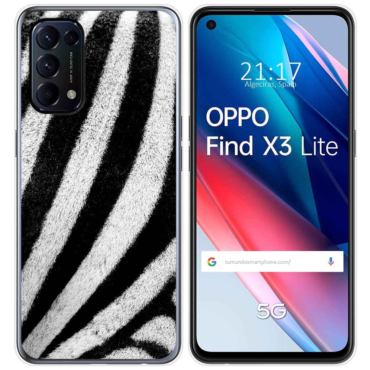 Funda Gel Tpu para Oppo Find X3 Lite 5G diseño Animal 02 Dibujos