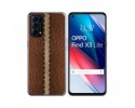 Funda Gel Tpu para Oppo Find X3 Lite 5G diseño Cuero 01 Dibujos