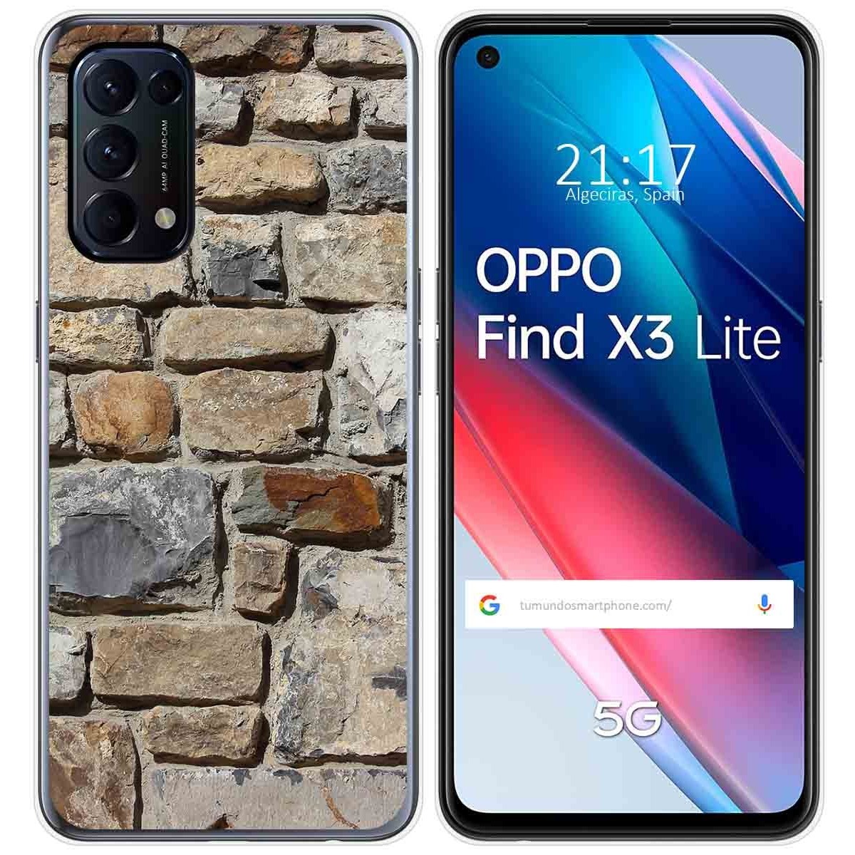 Funda Gel Tpu para Oppo Find X3 Lite 5G diseño Ladrillo 03 Dibujos
