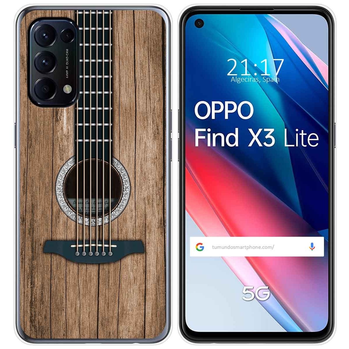 Funda Gel Tpu para Oppo Find X3 Lite 5G diseño Madera 11 Dibujos