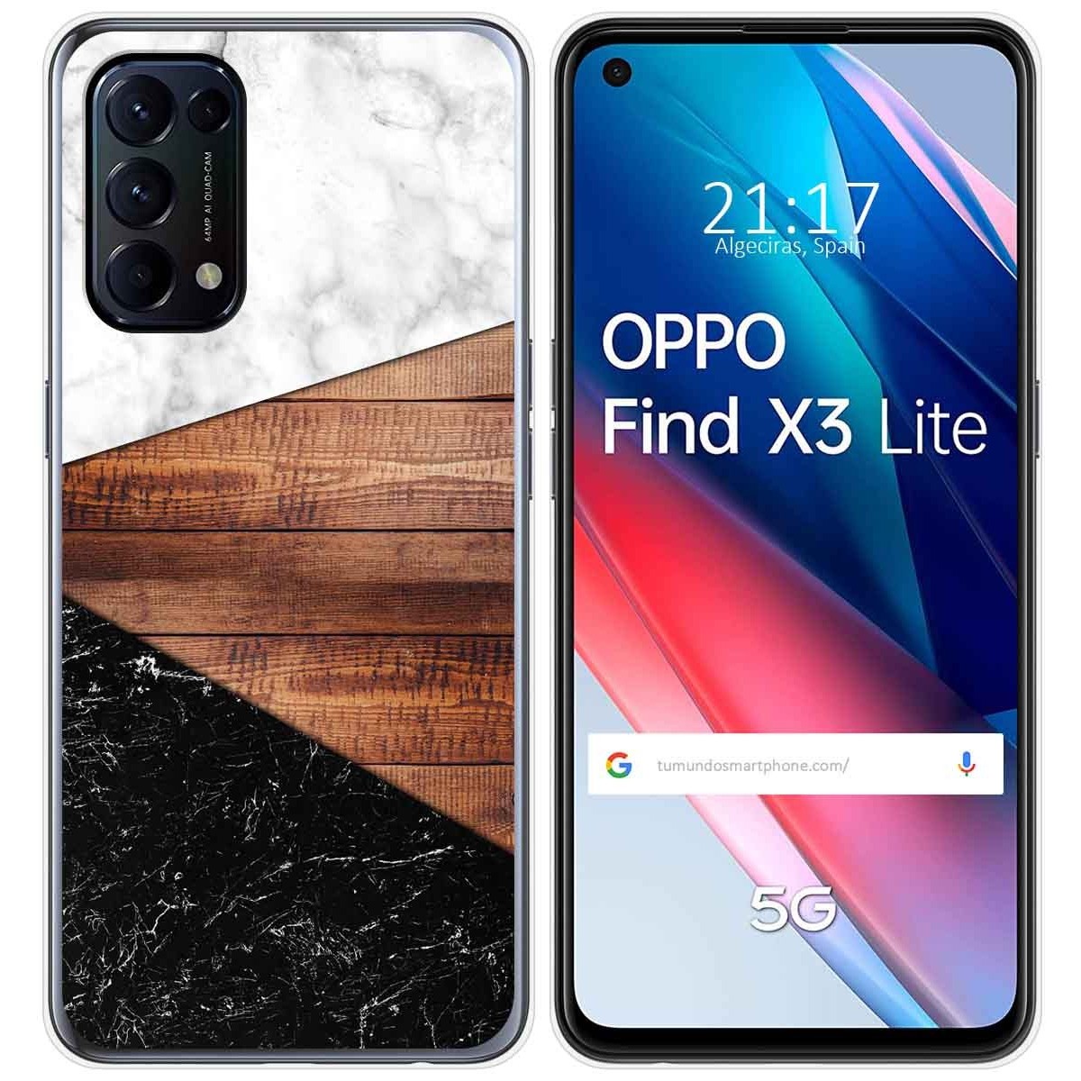 Funda Gel Tpu para Oppo Find X3 Lite 5G diseño Mármol 11 Dibujos