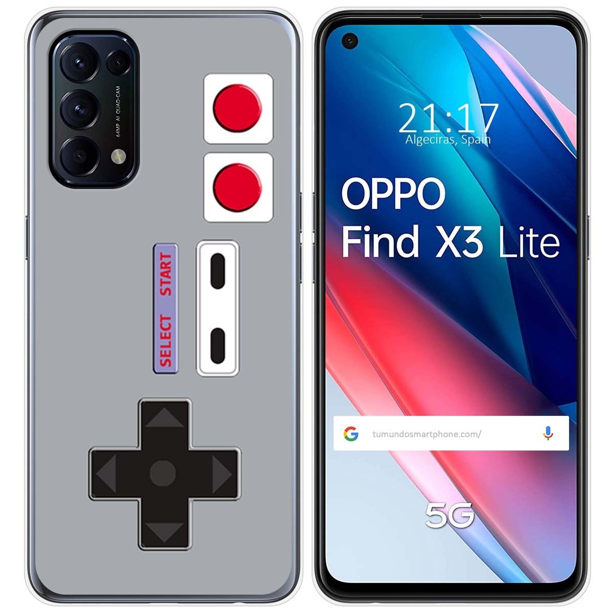 Funda Gel Tpu para Oppo Find X3 Lite 5G diseño Consola Dibujos