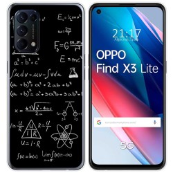 Funda Gel Tpu para Oppo Find X3 Lite 5G diseño Formulas Dibujos