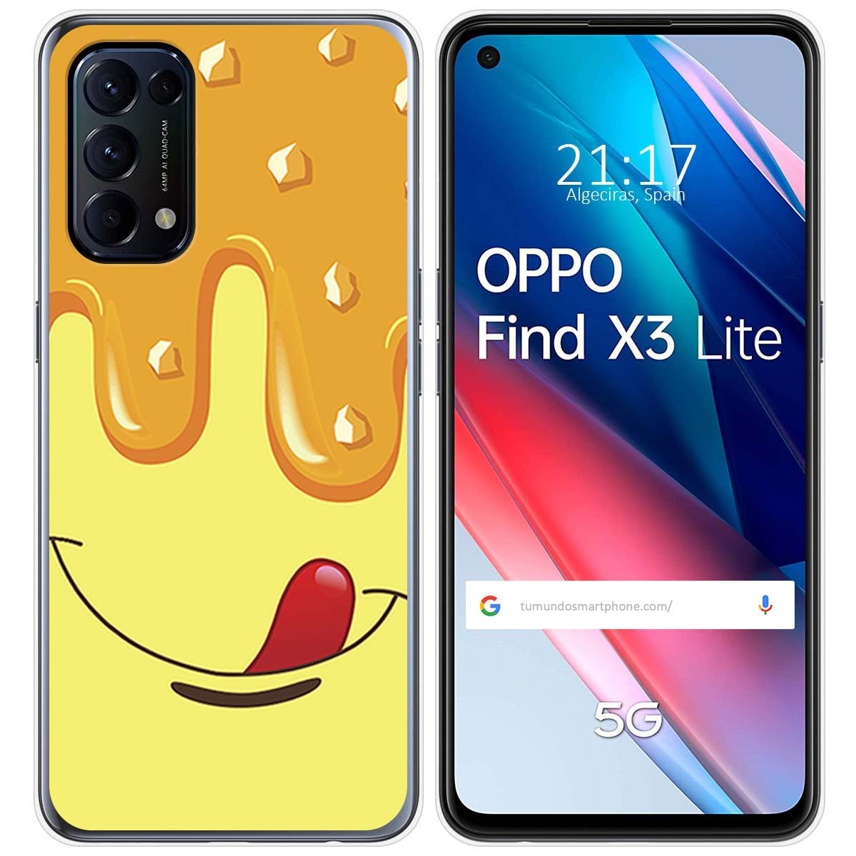 Funda Gel Tpu para Oppo Find X3 Lite 5G diseño Helado Vainilla Dibujos