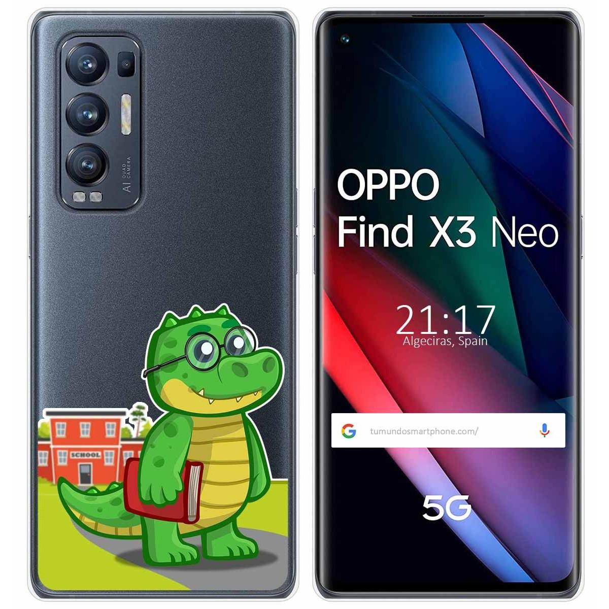 Funda Gel Transparente para Oppo Find X3 Neo 5G diseño Coco Dibujos