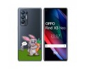 Funda Gel Transparente para Oppo Find X3 Neo 5G diseño Conejo Dibujos