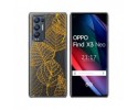 Funda Gel Transparente para Oppo Find X3 Neo 5G diseño Hojas Dibujos