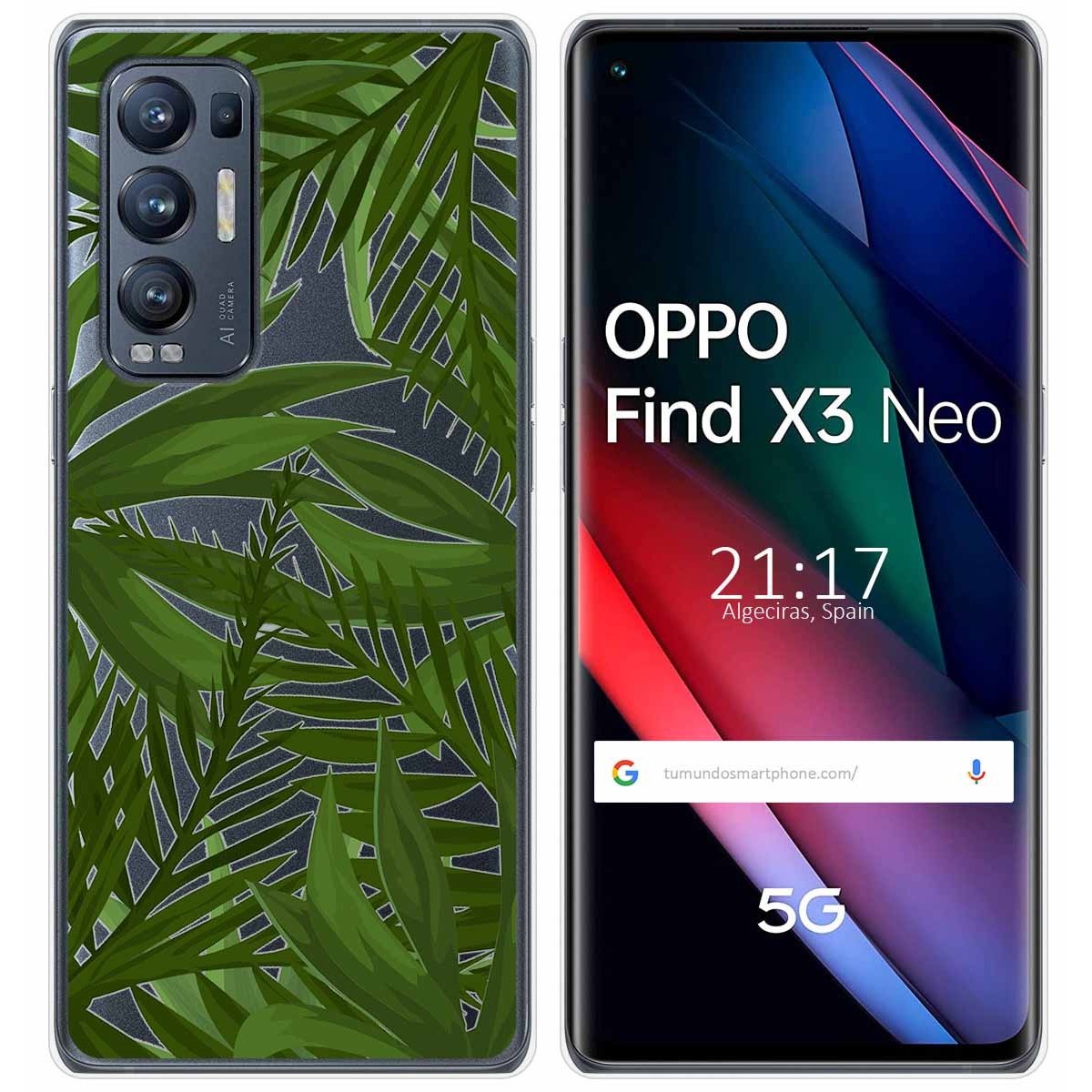 Funda Gel Transparente para Oppo Find X3 Neo 5G diseño Jungla Dibujos
