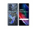 Funda Gel Transparente para Oppo Find X3 Neo 5G diseño Plumas Dibujos