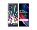 Funda Gel Transparente para Oppo Find X3 Neo 5G diseño Unicornio Dibujos