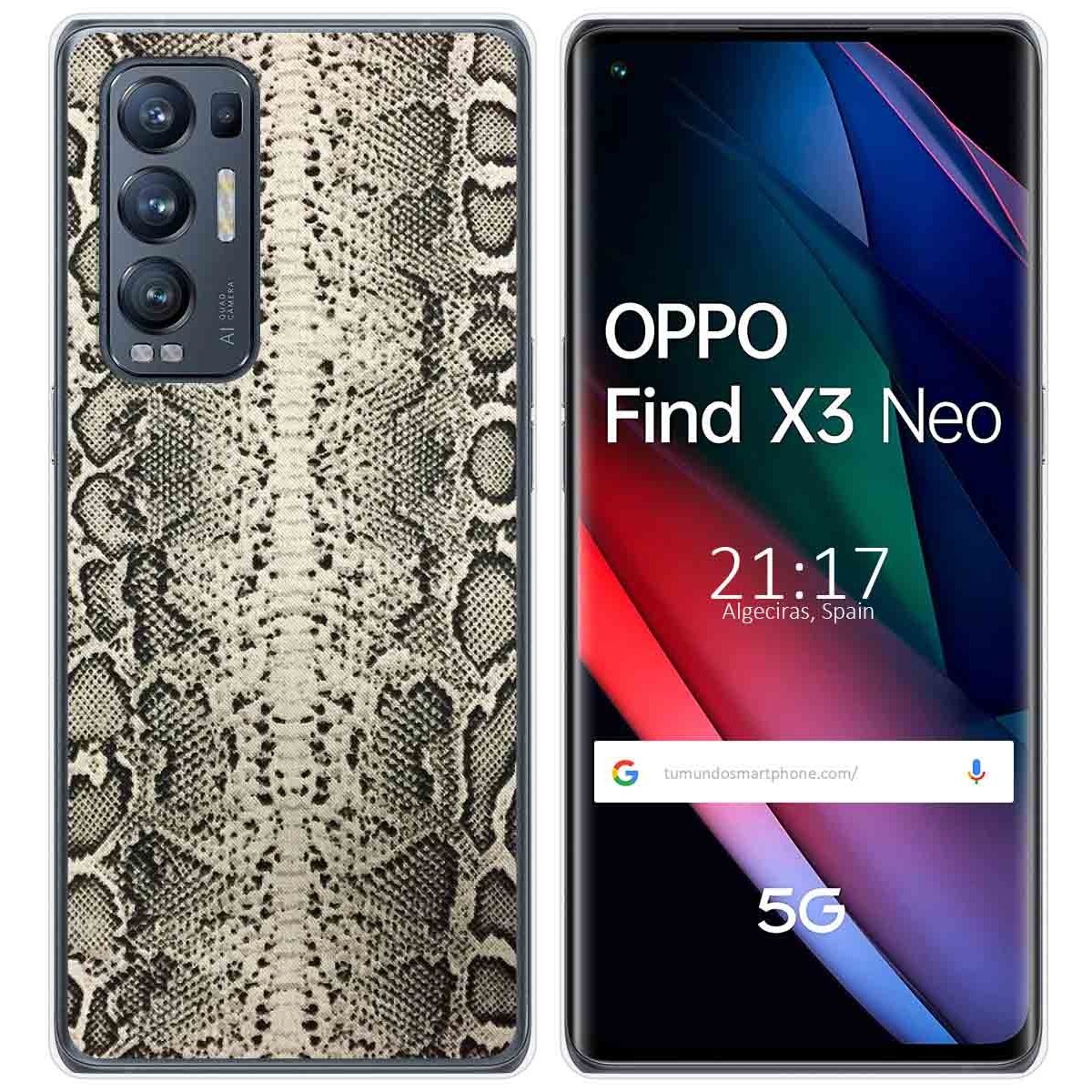 Funda Gel Tpu para Oppo Find X3 Neo 5G diseño Animal 01 Dibujos