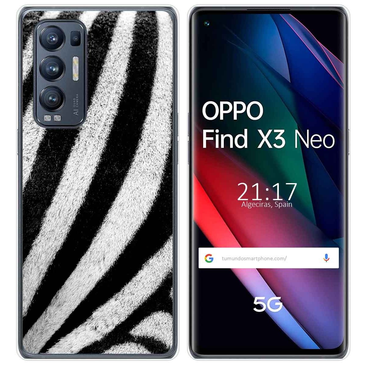 Funda Gel Tpu para Oppo Find X3 Neo 5G diseño Animal 02 Dibujos
