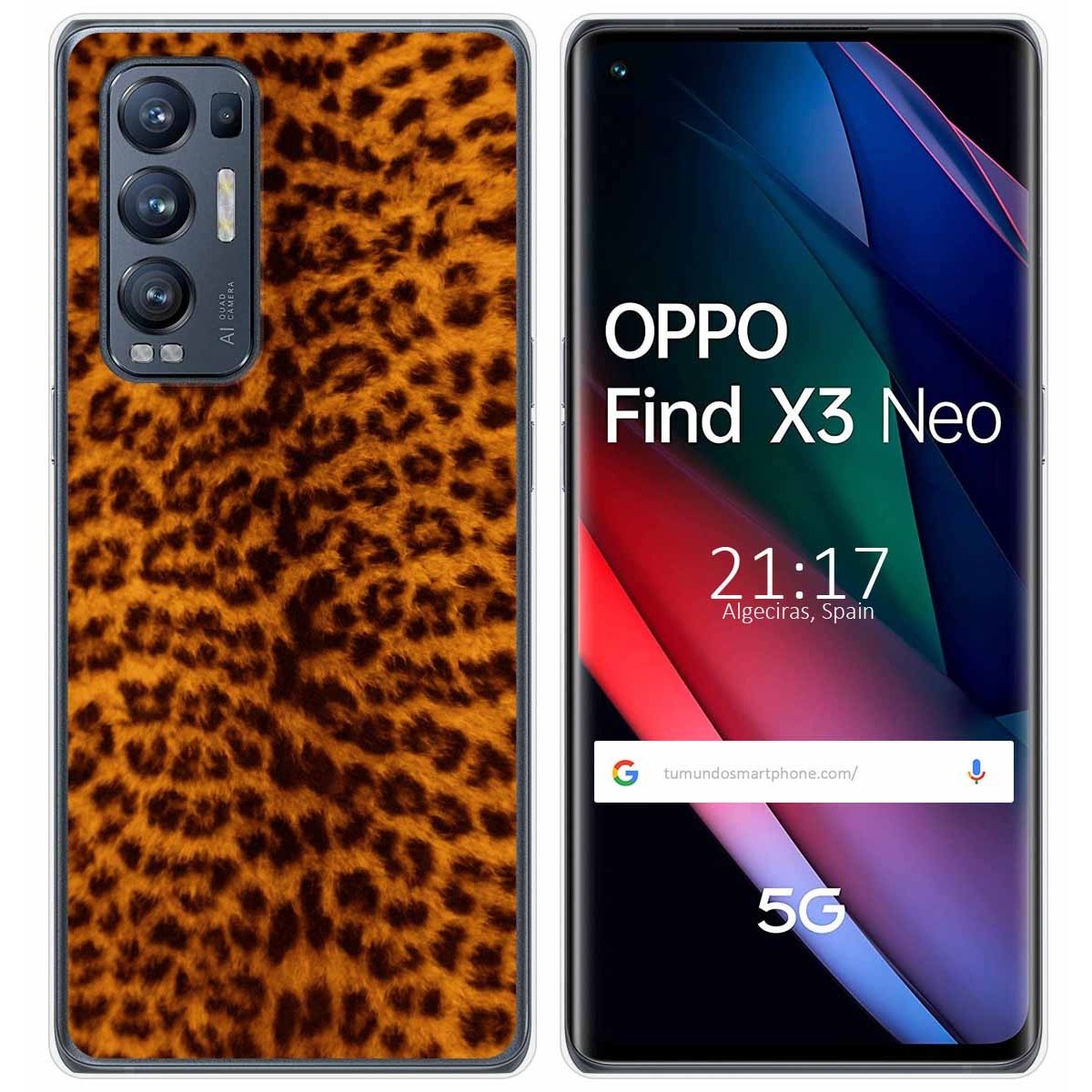 Funda Gel Tpu para Oppo Find X3 Neo 5G diseño Animal 03 Dibujos