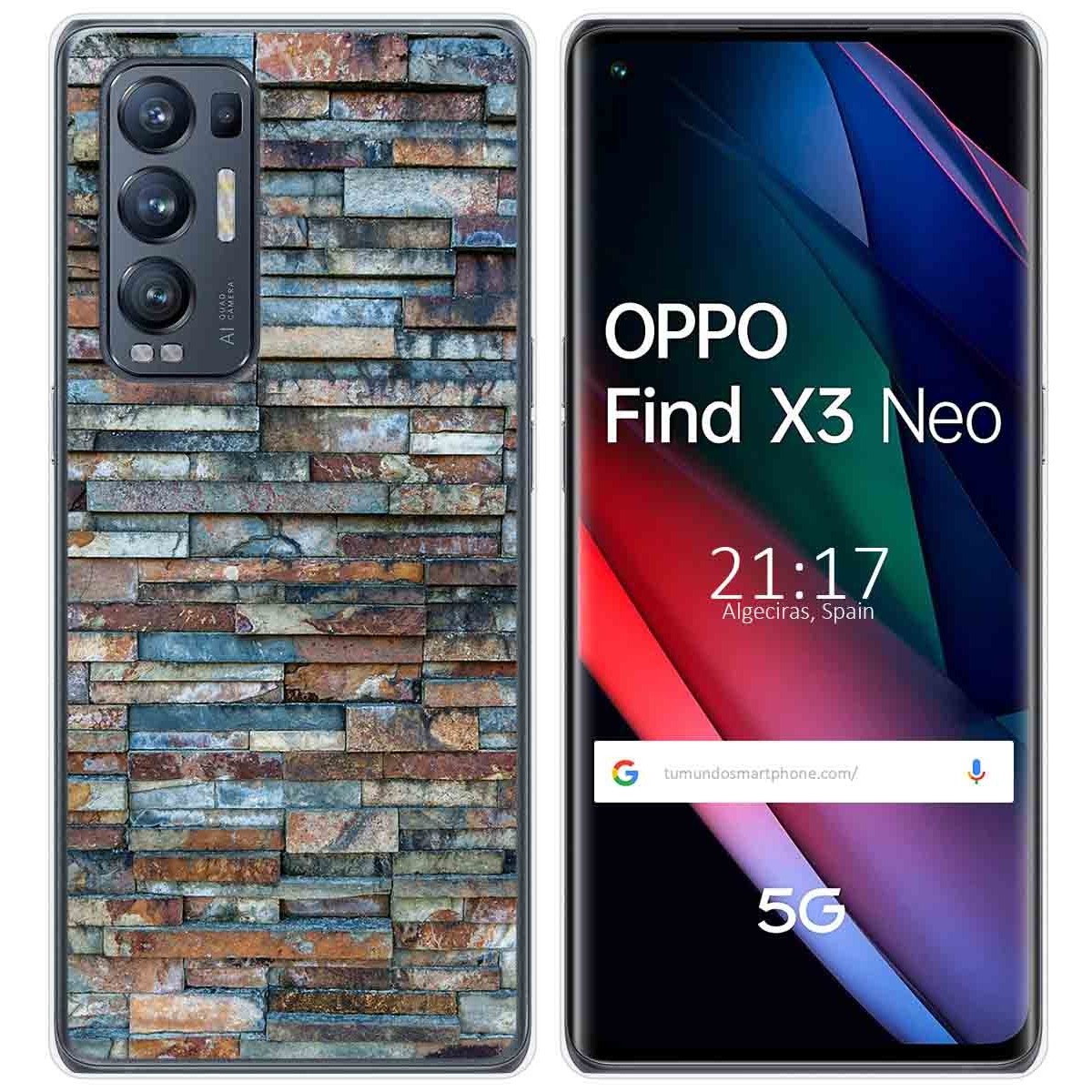 Funda Gel Tpu para Oppo Find X3 Neo 5G diseño Ladrillo 05 Dibujos
