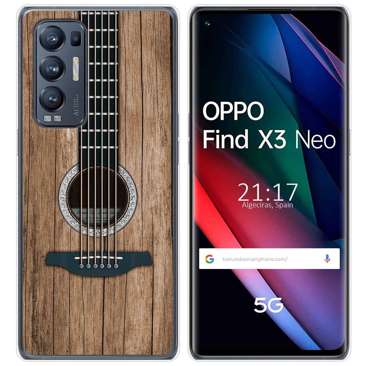 Funda Gel Tpu para Oppo Find X3 Neo 5G diseño Madera 11 Dibujos