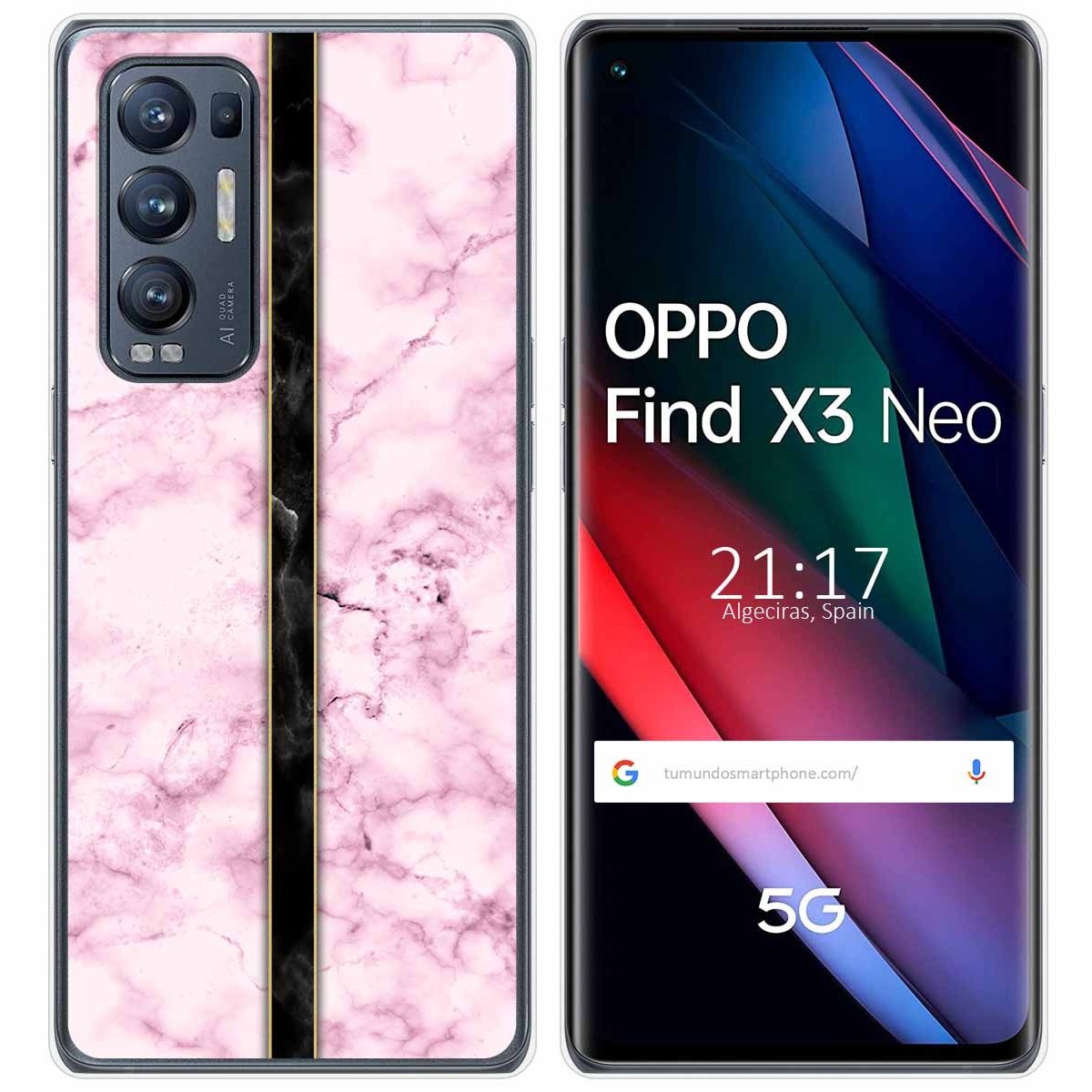 Funda Gel Tpu para Oppo Find X3 Neo 5G diseño Mármol 04 Dibujos