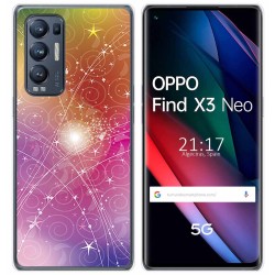 Funda Gel Tpu para Oppo Find X3 Neo 5G diseño Abstracto Dibujos