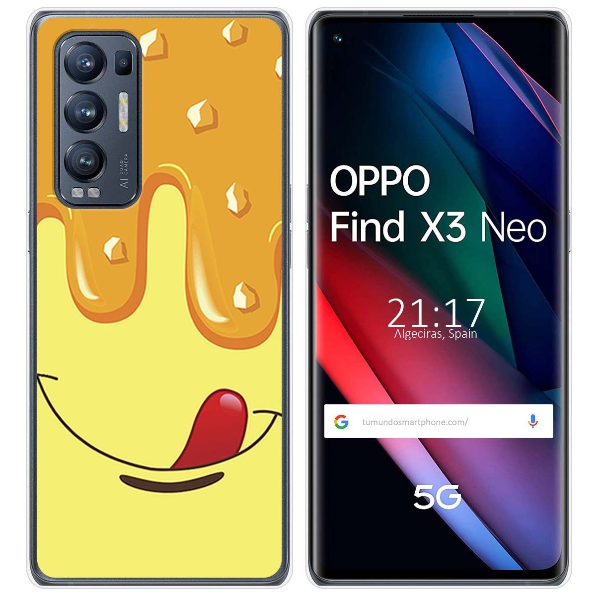 Funda Gel Tpu para Oppo Find X3 Neo 5G diseño Helado Vainilla Dibujos