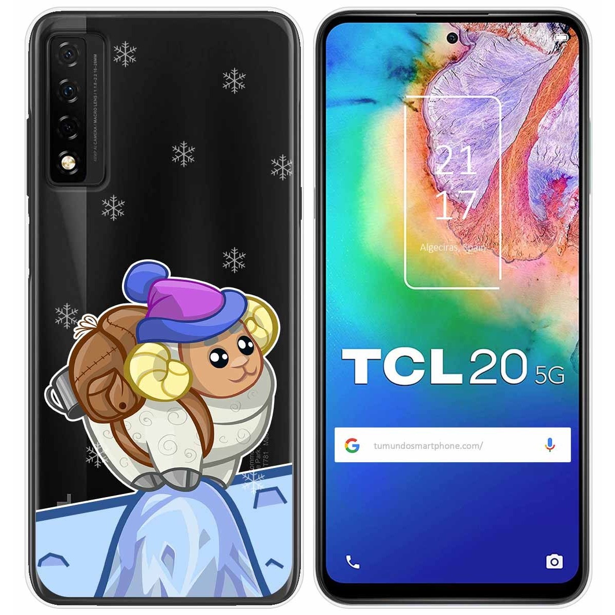 Funda Gel Transparente para TCL 20 5G diseño Cabra Dibujos