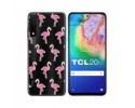 Funda Gel Transparente para TCL 20 5G diseño Flamenco Dibujos
