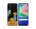 Funda Gel Transparente para TCL 20 5G diseño Jirafa Dibujos