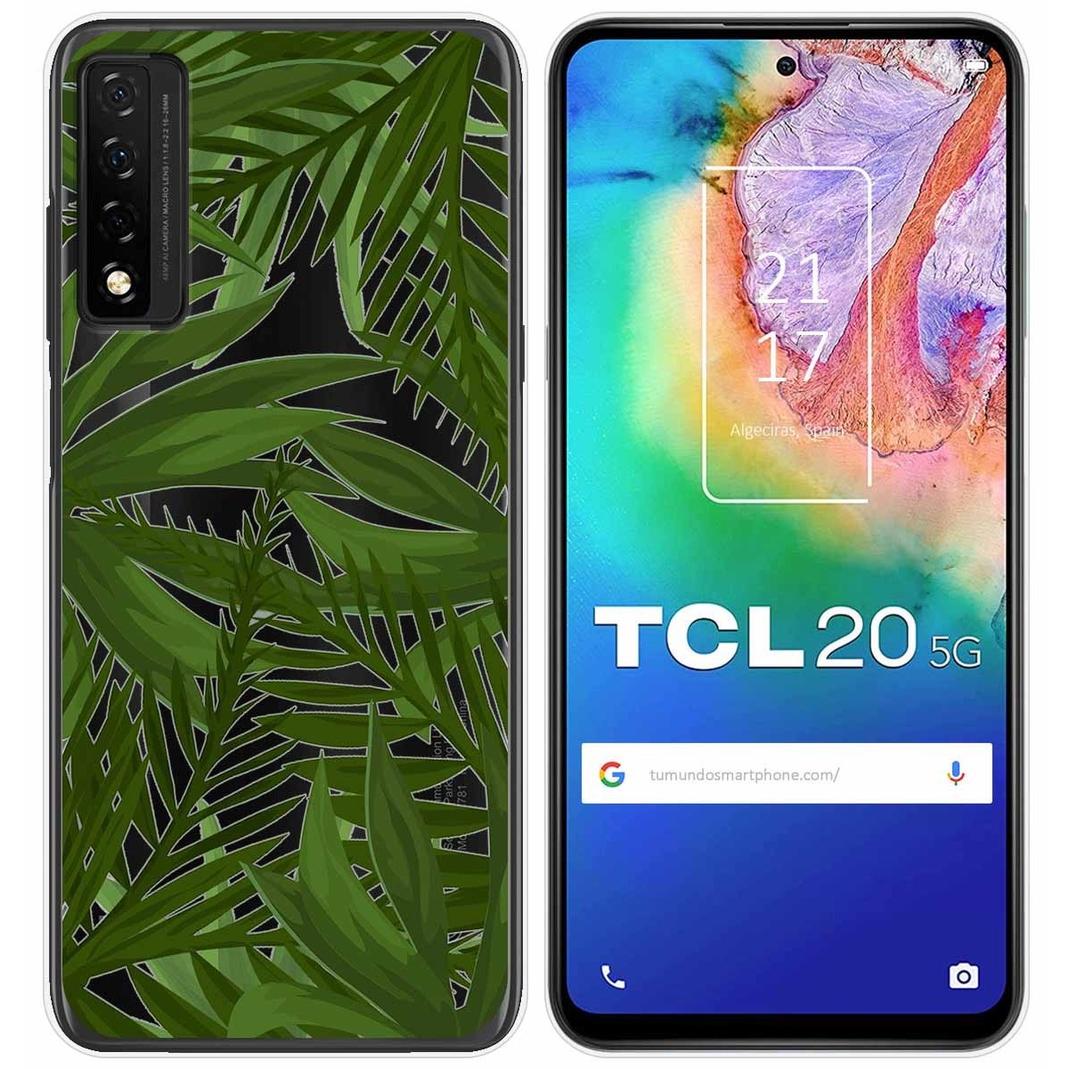 Funda Gel Transparente para TCL 20 5G diseño Jungla Dibujos