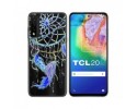 Funda Gel Transparente para TCL 20 5G diseño Plumas Dibujos