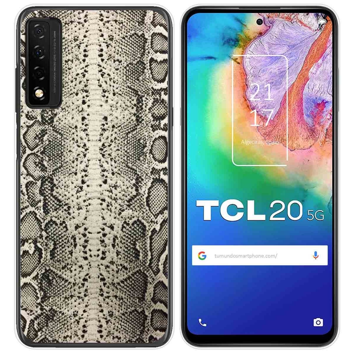Funda Gel Tpu para TCL 20 5G diseño Animal 01 Dibujos