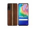 Funda Gel Tpu para TCL 20 5G diseño Cuero 01 Dibujos