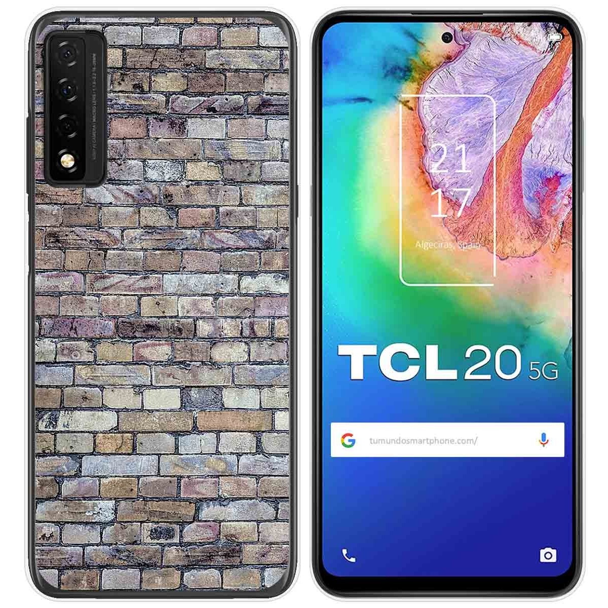 Funda Gel Tpu para TCL 20 5G diseño Ladrillo 02 Dibujos