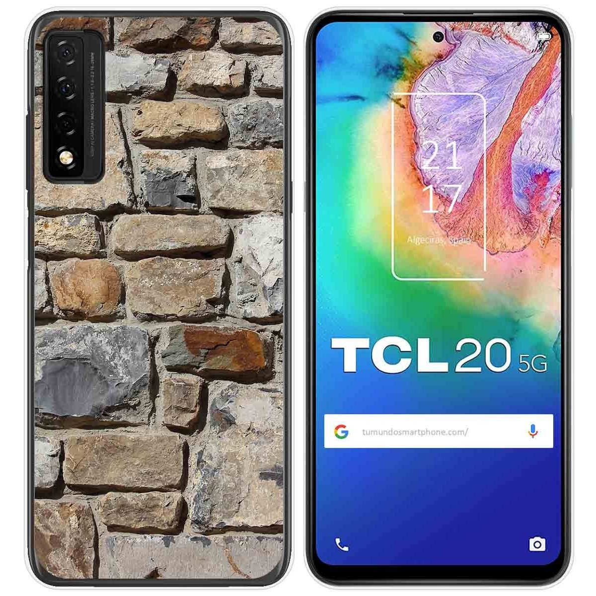 Funda Gel Tpu para TCL 20 5G diseño Ladrillo 03 Dibujos