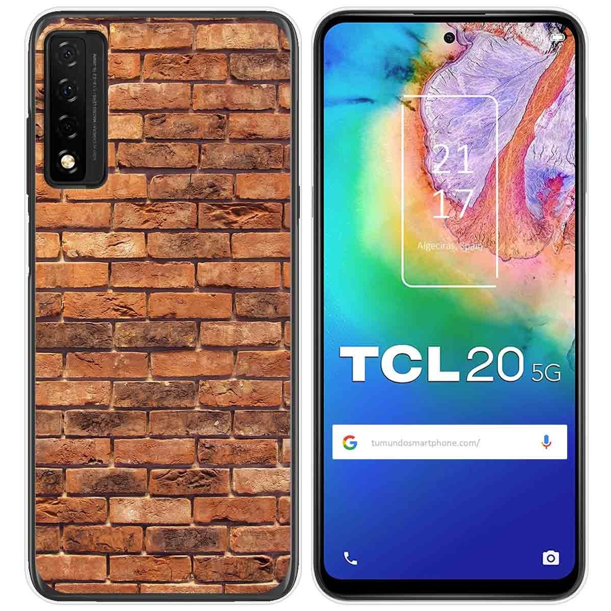 Funda Gel Tpu para TCL 20 5G diseño Ladrillo 04 Dibujos