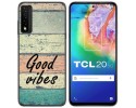 Funda Gel Tpu para TCL 20 5G diseño Madera 01 Dibujos