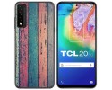 Funda Gel Tpu para TCL 20 5G diseño Madera 10 Dibujos