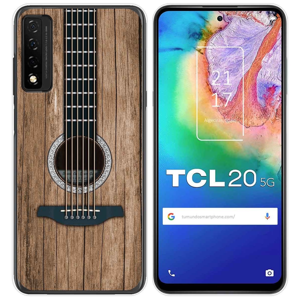 Funda Gel Tpu para TCL 20 5G diseño Madera 11 Dibujos