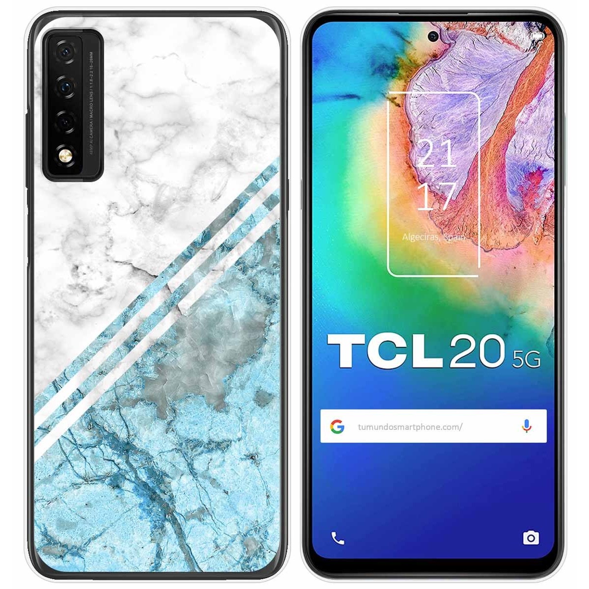 Funda Gel Tpu para TCL 20 5G diseño Mármol 02 Dibujos