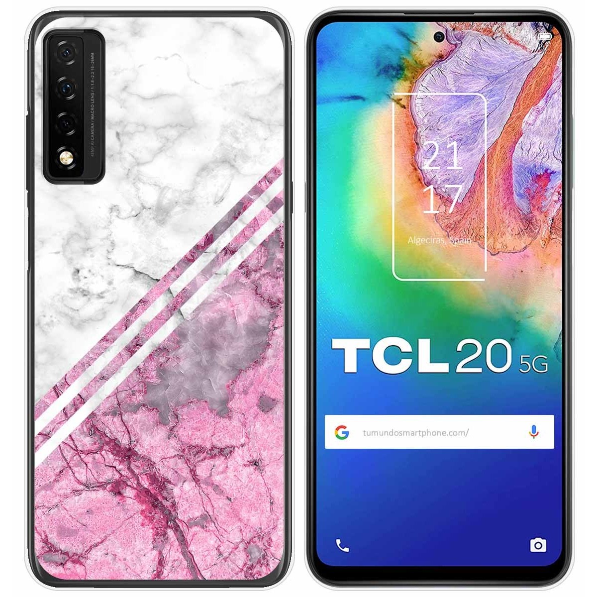 Funda Gel Tpu para TCL 20 5G diseño Mármol 03 Dibujos
