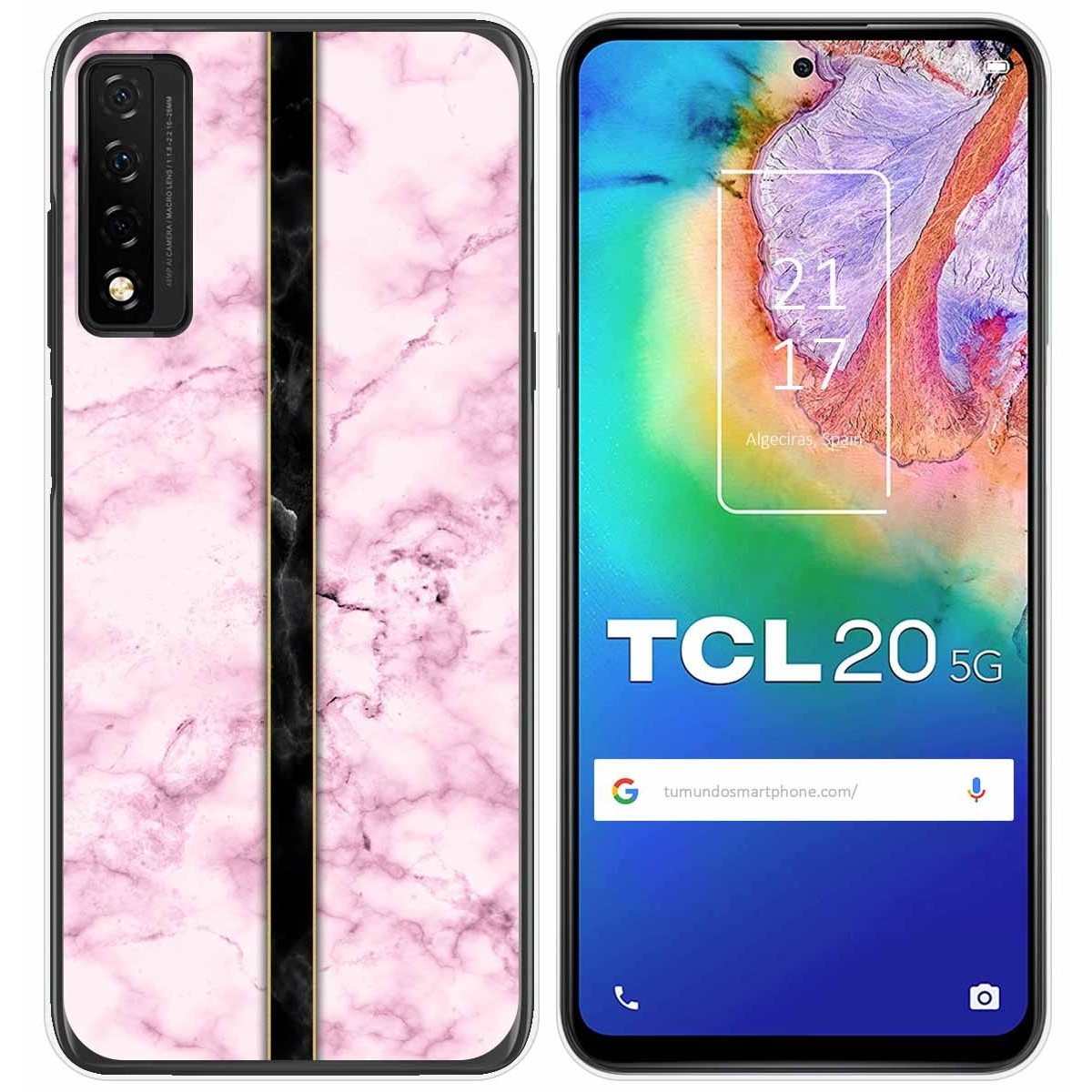 Funda Gel Tpu para TCL 20 5G diseño Mármol 04 Dibujos