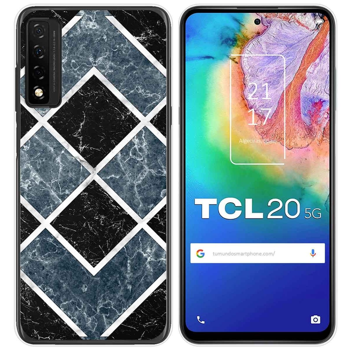 Funda Gel Tpu para TCL 20 5G diseño Mármol 06 Dibujos