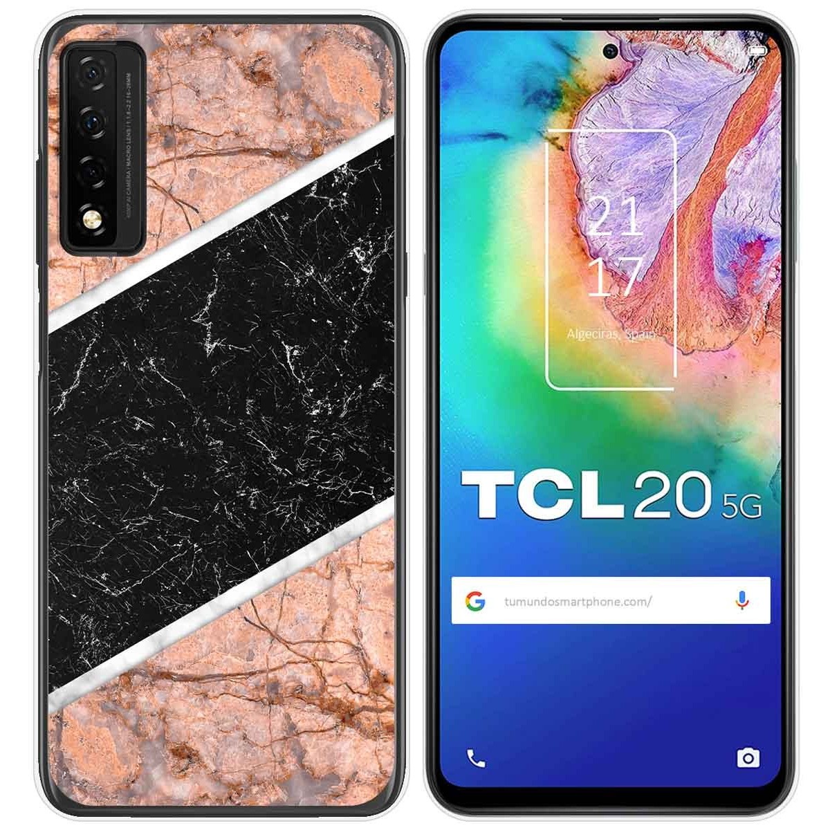 Funda Gel Tpu para TCL 20 5G diseño Mármol 07 Dibujos