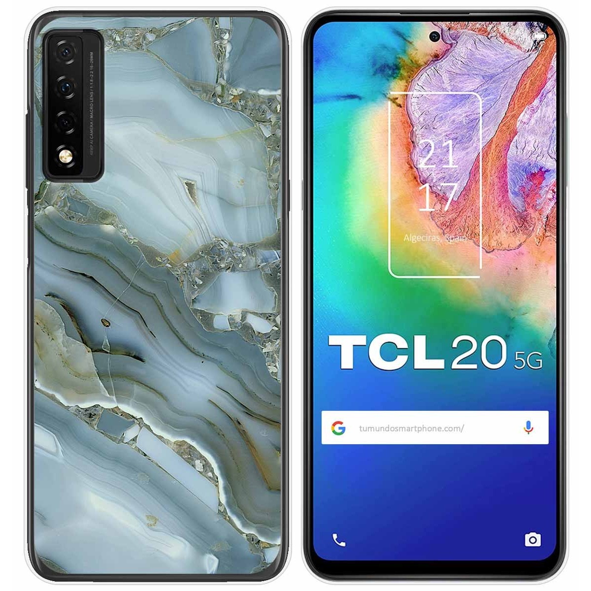 Funda Gel Tpu para TCL 20 5G diseño Mármol 09 Dibujos