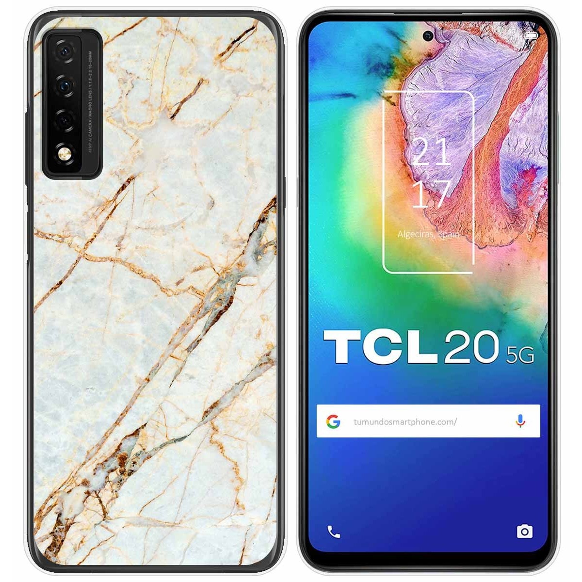 Funda Gel Tpu para TCL 20 5G diseño Mármol 13 Dibujos