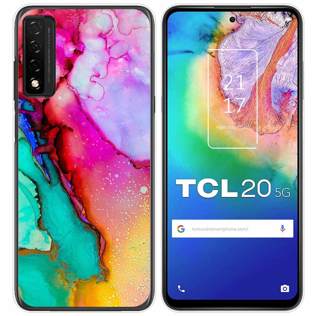 Funda Gel Tpu para TCL 20 5G diseño Mármol 15 Dibujos