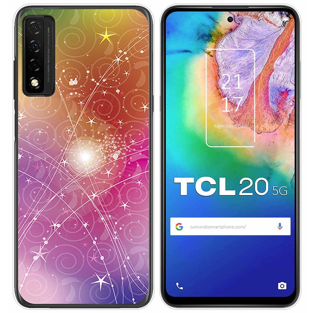 Funda Gel Tpu para TCL 20 5G diseño Abstracto Dibujos